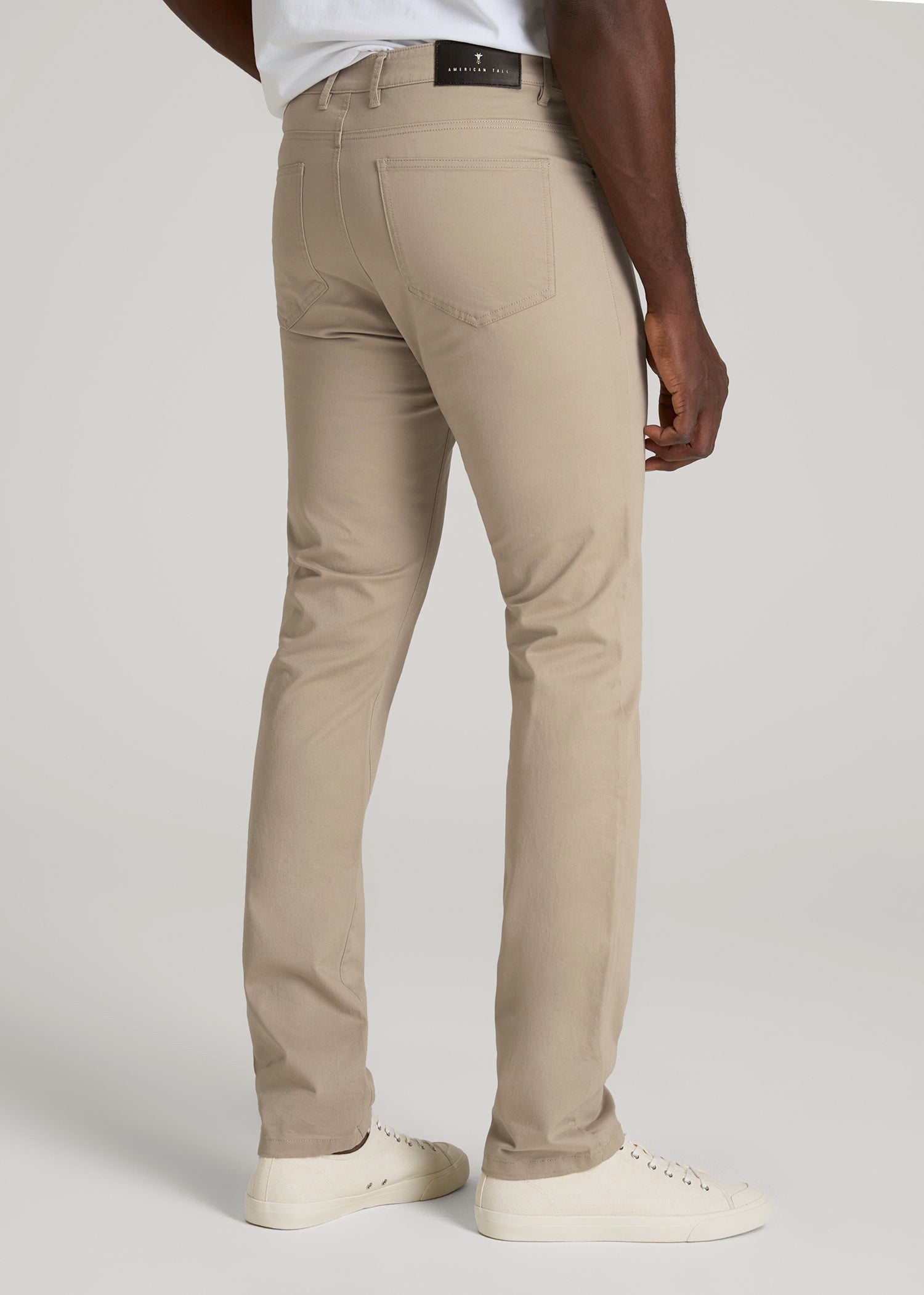 American Tall Online | Dylan Slim Fit Five-Pocket Pants For Tall Men in Desert Khaki