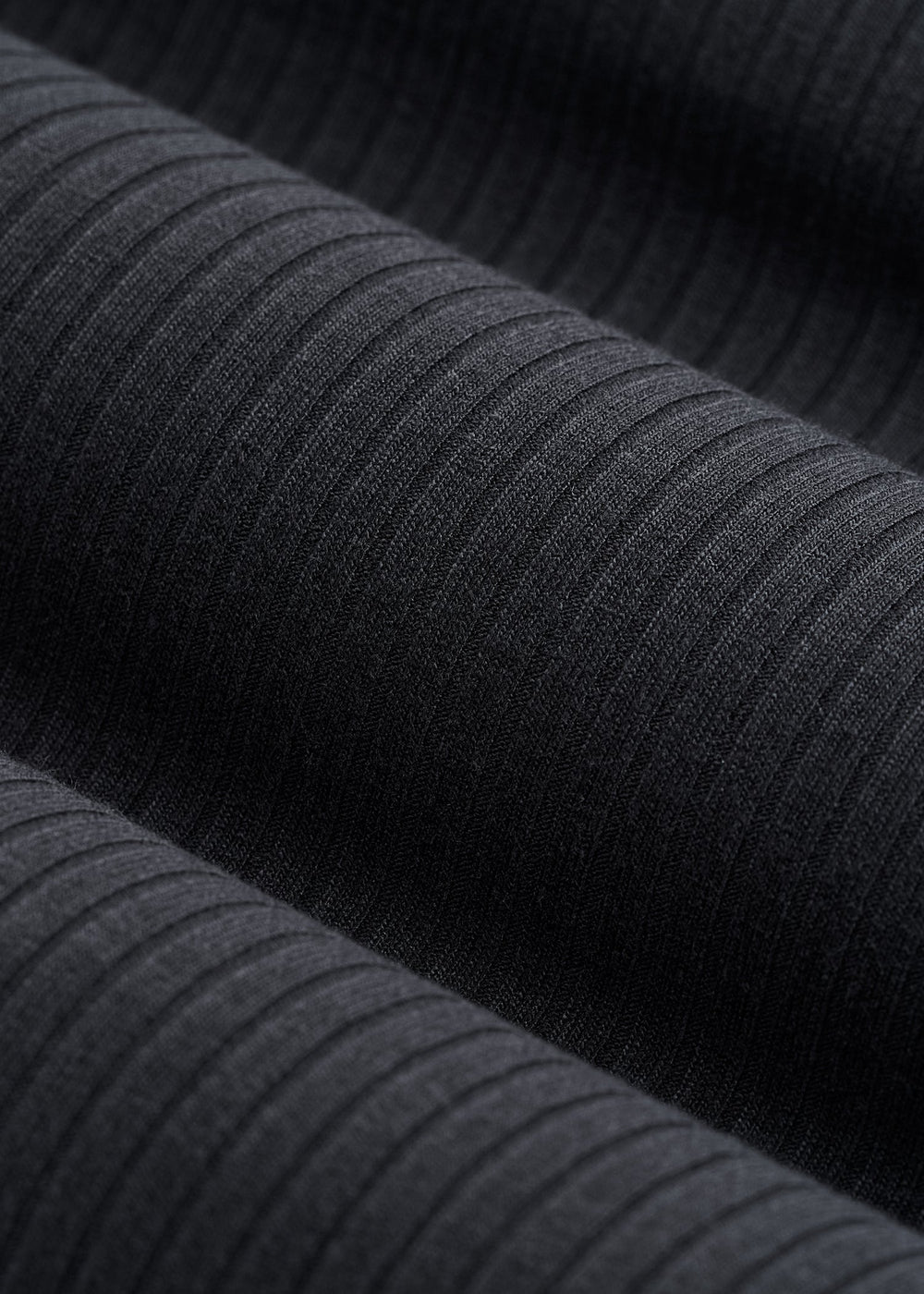American Tall Discount | Lightweight Ribbed Cropped Lounge Shirt for Tall Women in Black