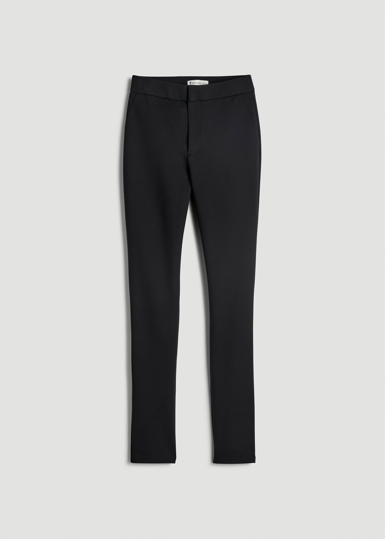 American Tall Online | Soft Flex Ponte Skinny High Rise Pant for Tall Women in Black