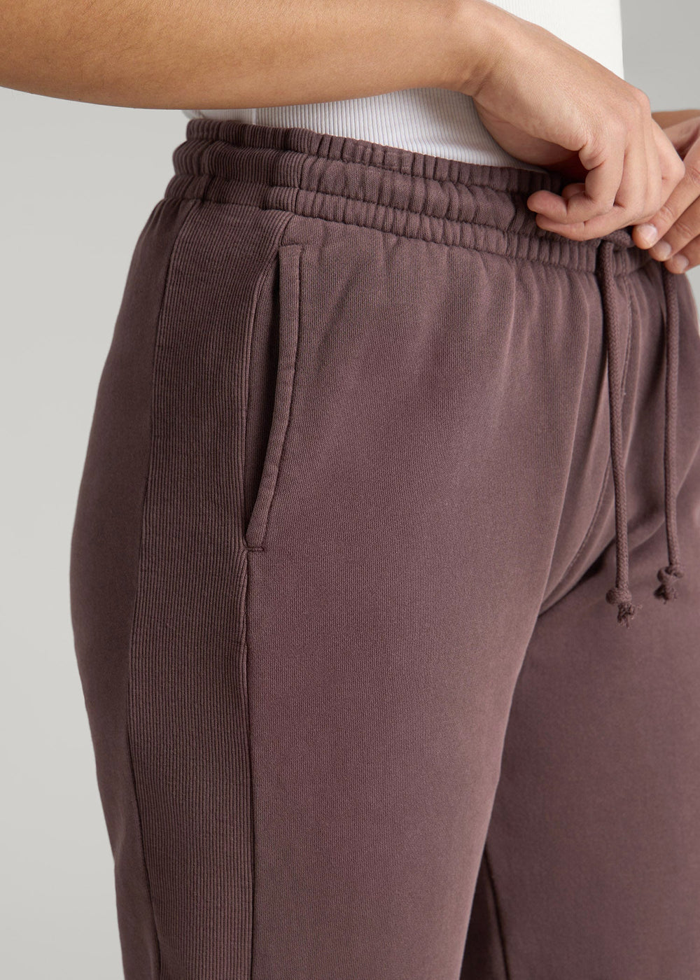 American Tall For Sale | Wearever Fleece Regular Fit Sweatpants for Tall Women in Dusty Merlot