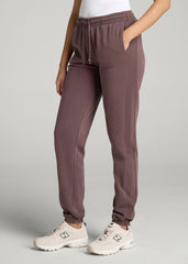 American Tall For Sale | Wearever Fleece Regular Fit Sweatpants for Tall Women in Dusty Merlot