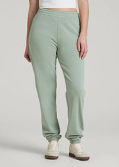 American Tall Online Shop | Wearever Fleece Relaxed Sweatpants for Tall Women in Seagrass