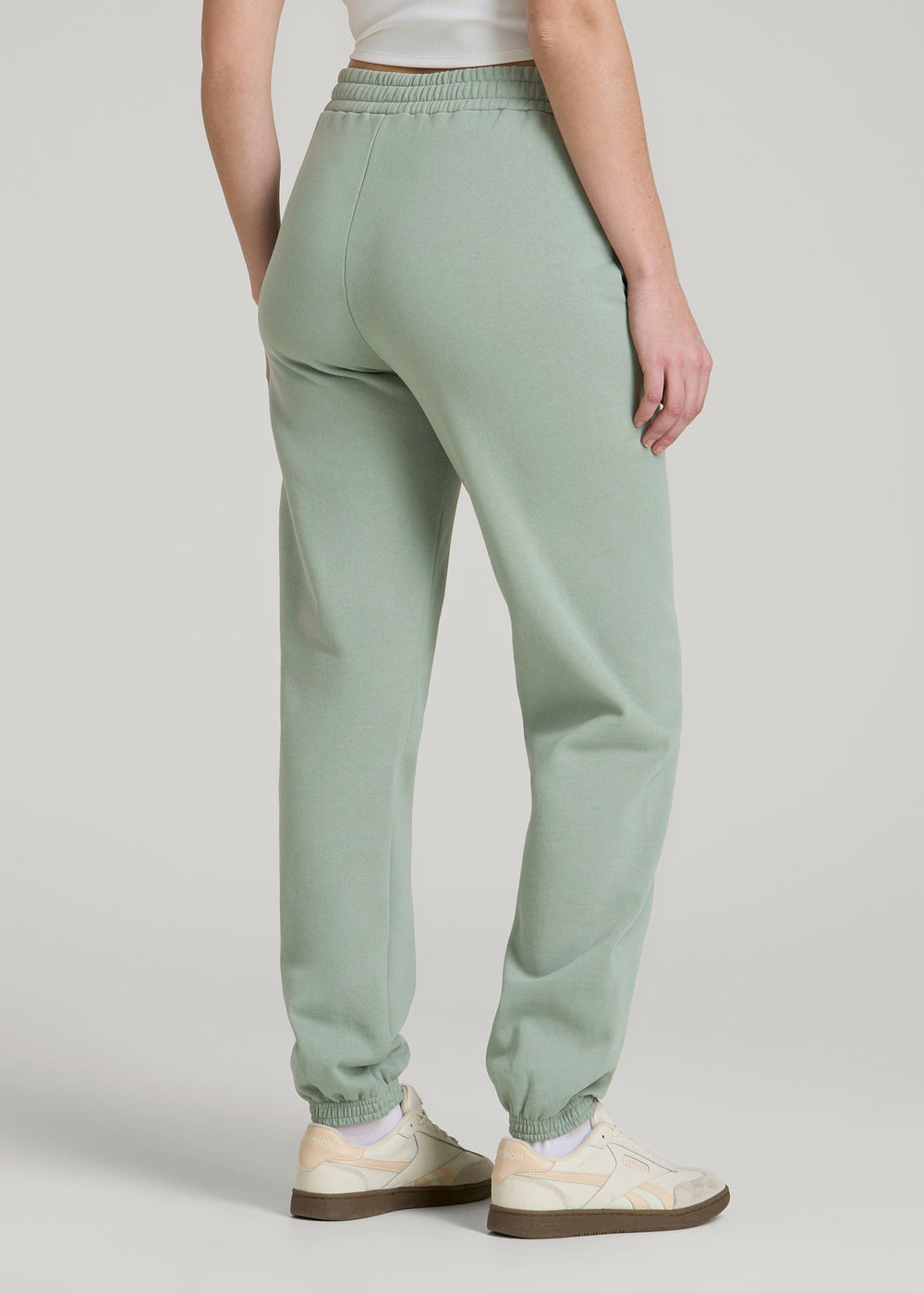 American Tall Online Shop | Wearever Fleece Relaxed Sweatpants for Tall Women in Seagrass