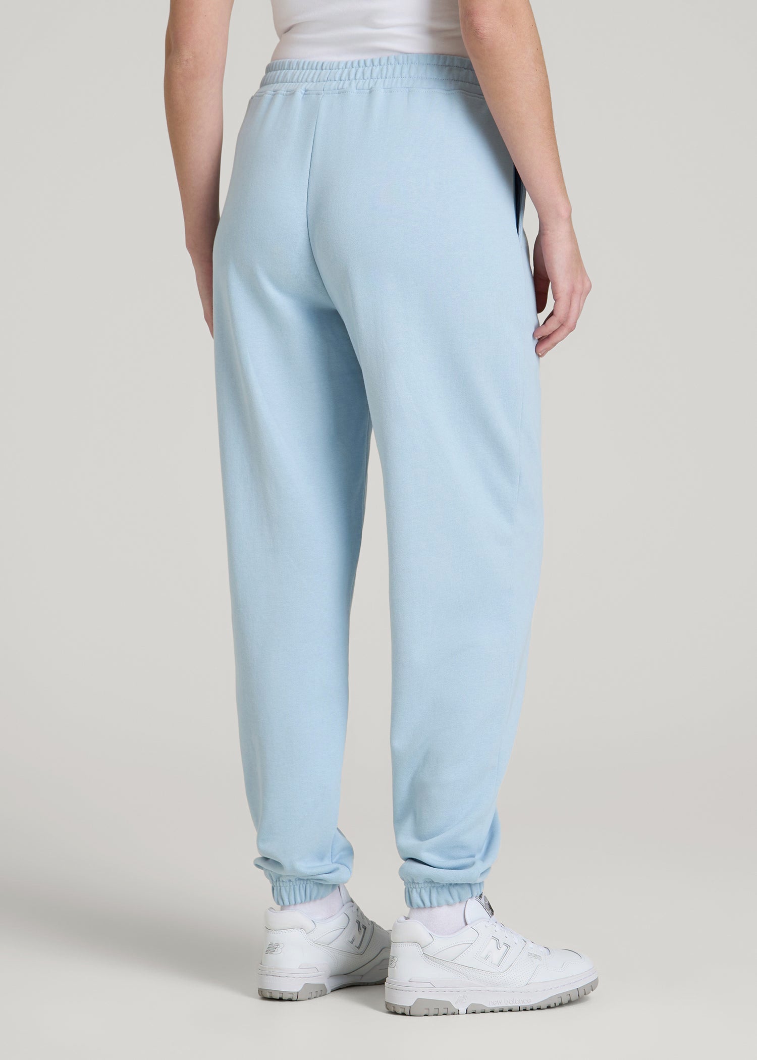 American Tall Online | Wearever Oversized French Terry Joggers for Tall Women in Ice Blue