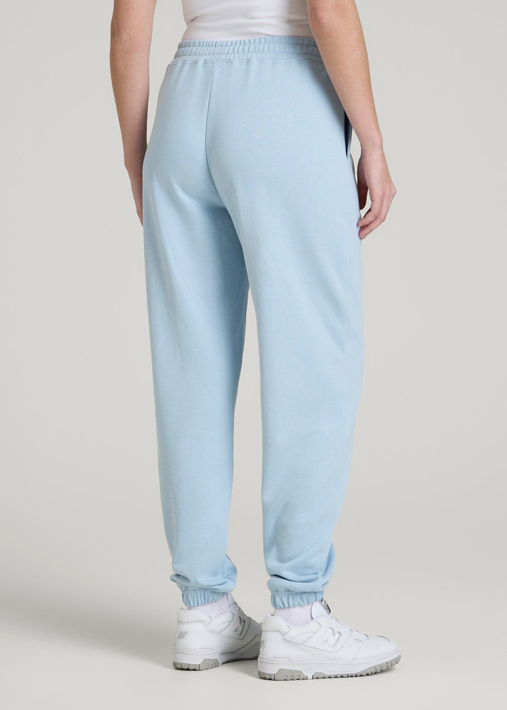 American Tall Online | Wearever Oversized French Terry Joggers for Tall Women in Ice Blue