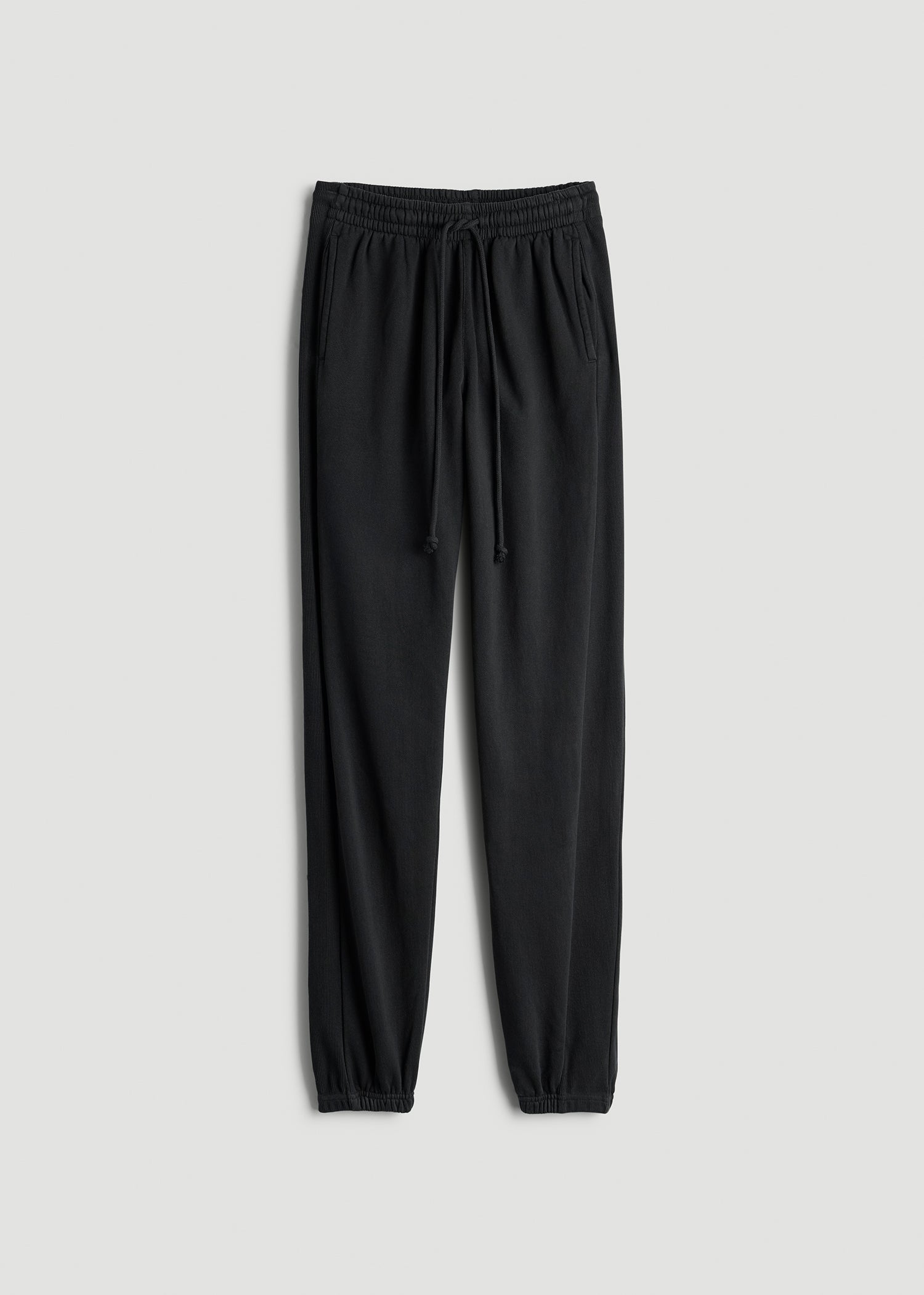 American Tall Sale | Wearever Fleece Regular Fit Sweatpants for Tall Women in Vintage Black