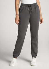 American Tall Online Shop | Wearever Fleece Regular Fit Sweatpants for Tall Women in Charcoal