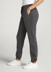 American Tall Online Shop | Wearever Fleece Regular Fit Sweatpants for Tall Women in Charcoal