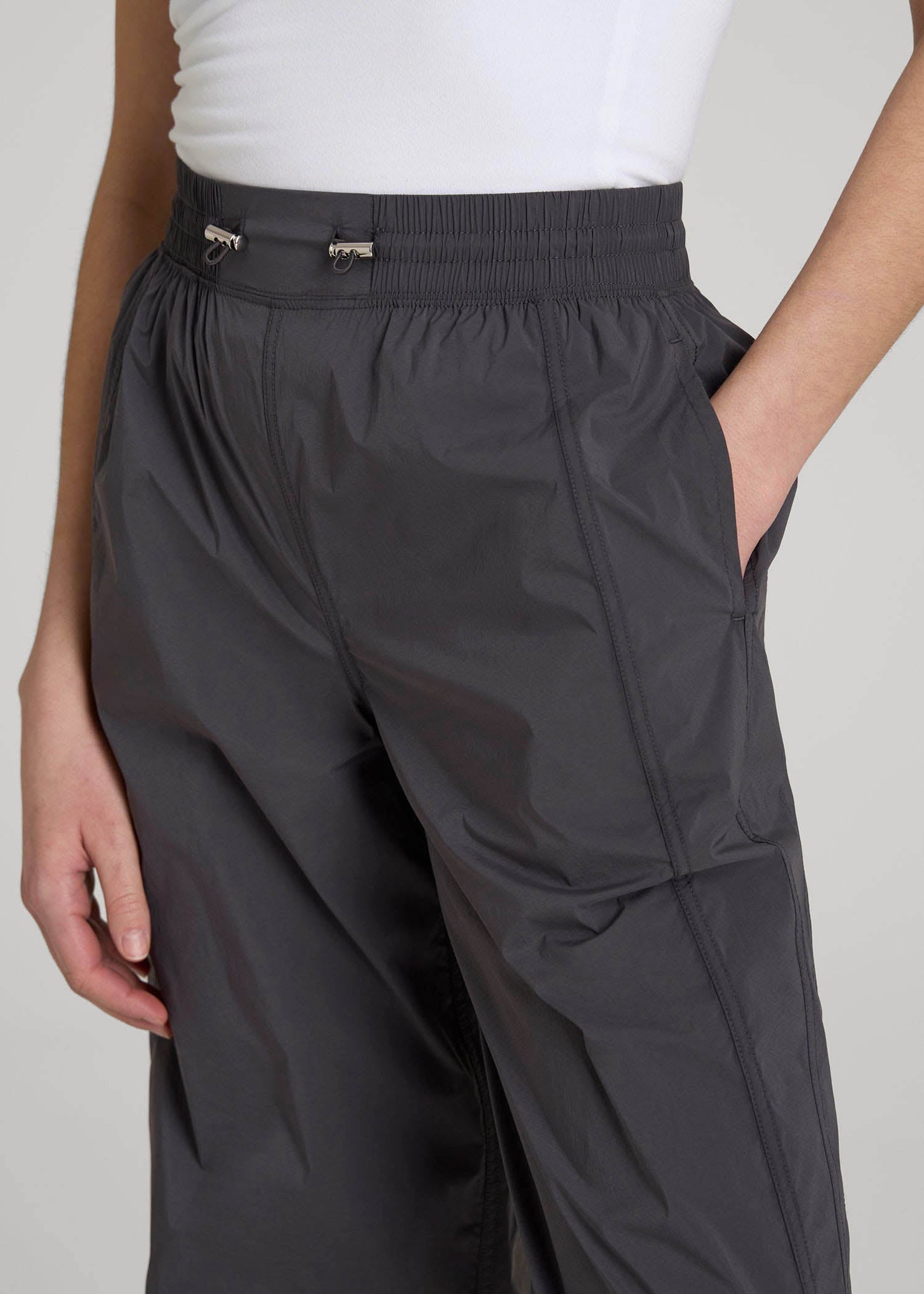 American Tall Discount | Parachute Jogger for Tall Women in Dark Ash