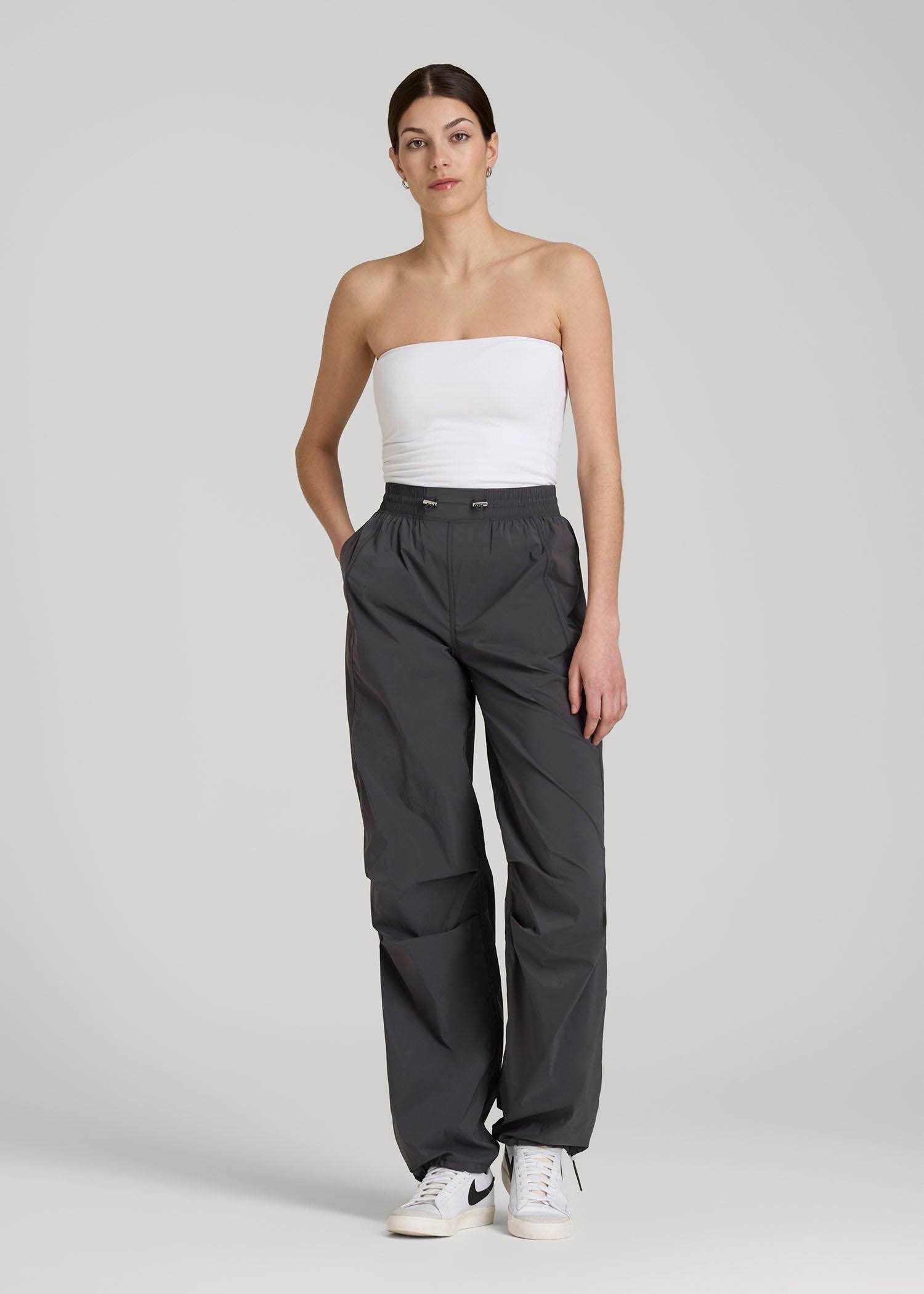American Tall Discount | Parachute Jogger for Tall Women in Dark Ash