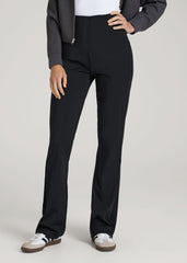 American Tall Outlet | High Rise Pull On Mini Flare Pant for Tall Women in Black