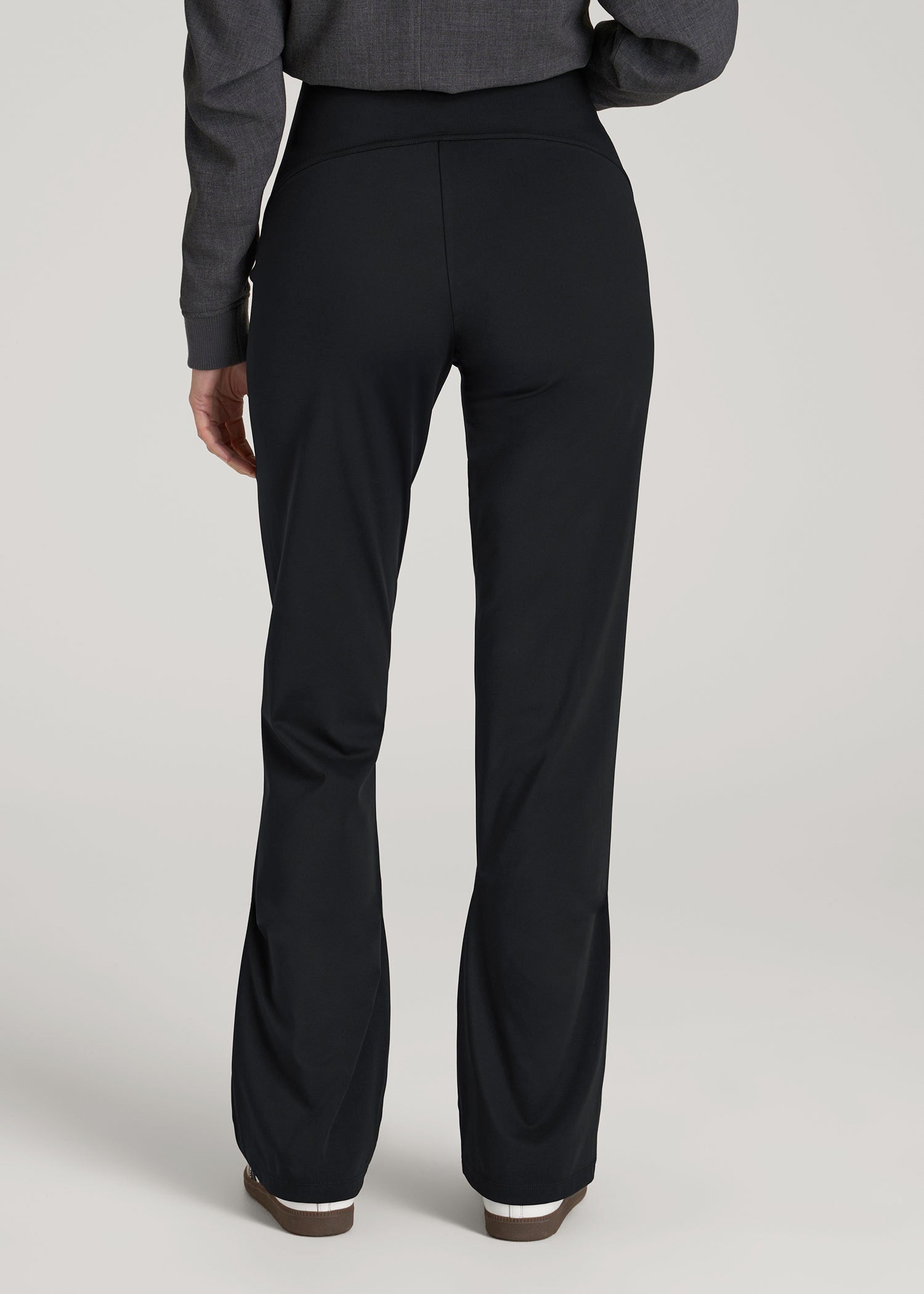 American Tall Outlet | High Rise Pull On Mini Flare Pant for Tall Women in Black