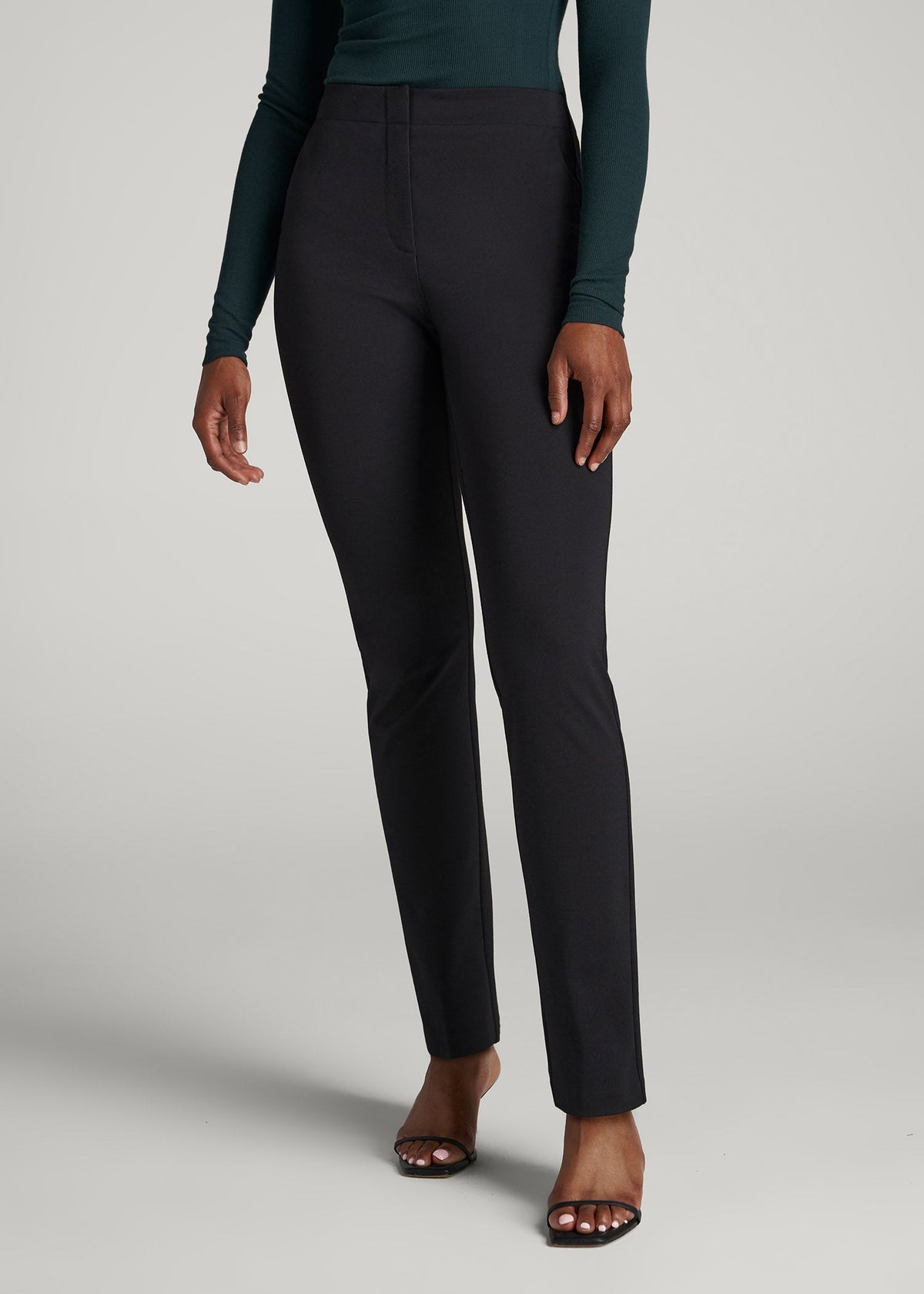 American Tall Online | SLIM-Fit Dress Pants for Tall Women in Black