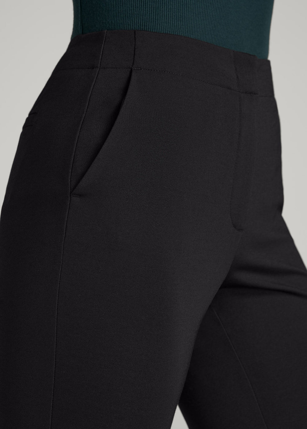 American Tall Online | SLIM-Fit Dress Pants for Tall Women in Black