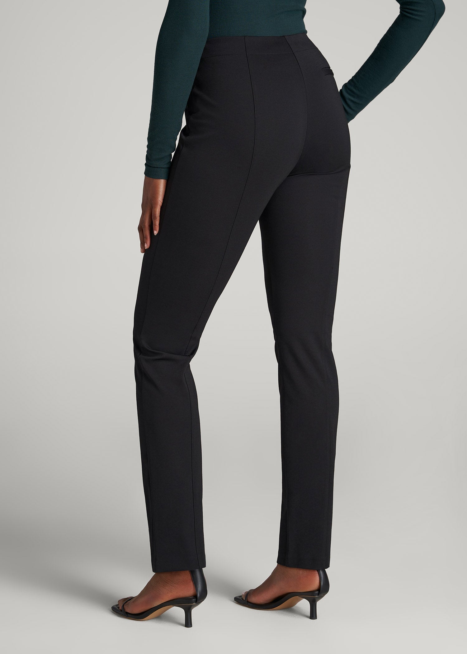 American Tall Online | SLIM-Fit Dress Pants for Tall Women in Black