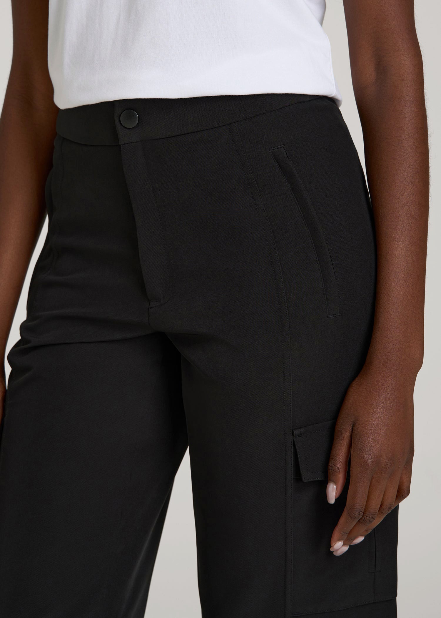 American Tall Sale | Traveler Cargo Pants for Tall Women in Black