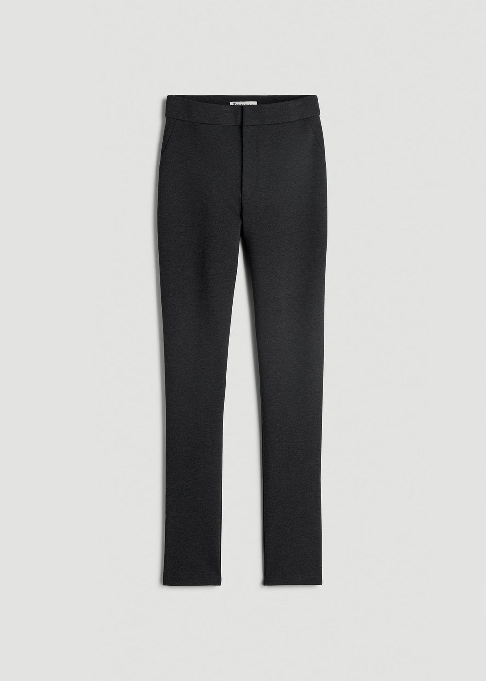 American Tall Outlet | Soft Flex Ponte Skinny High Rise Pant for Tall Women in Dark Charcoal Heather