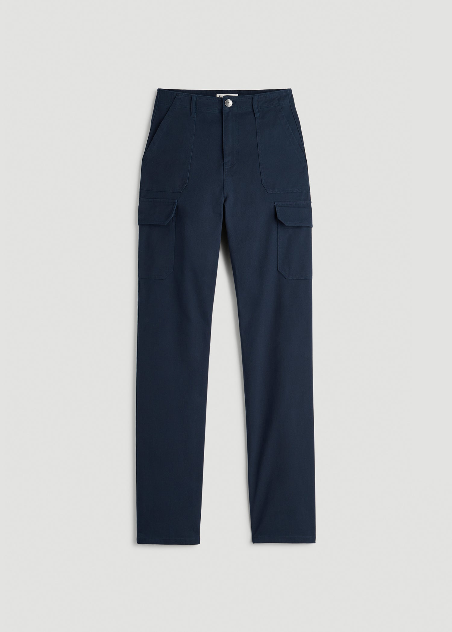 American Tall For Sale | Straight Leg Cargo Chino Pants for Tall Women in Navy