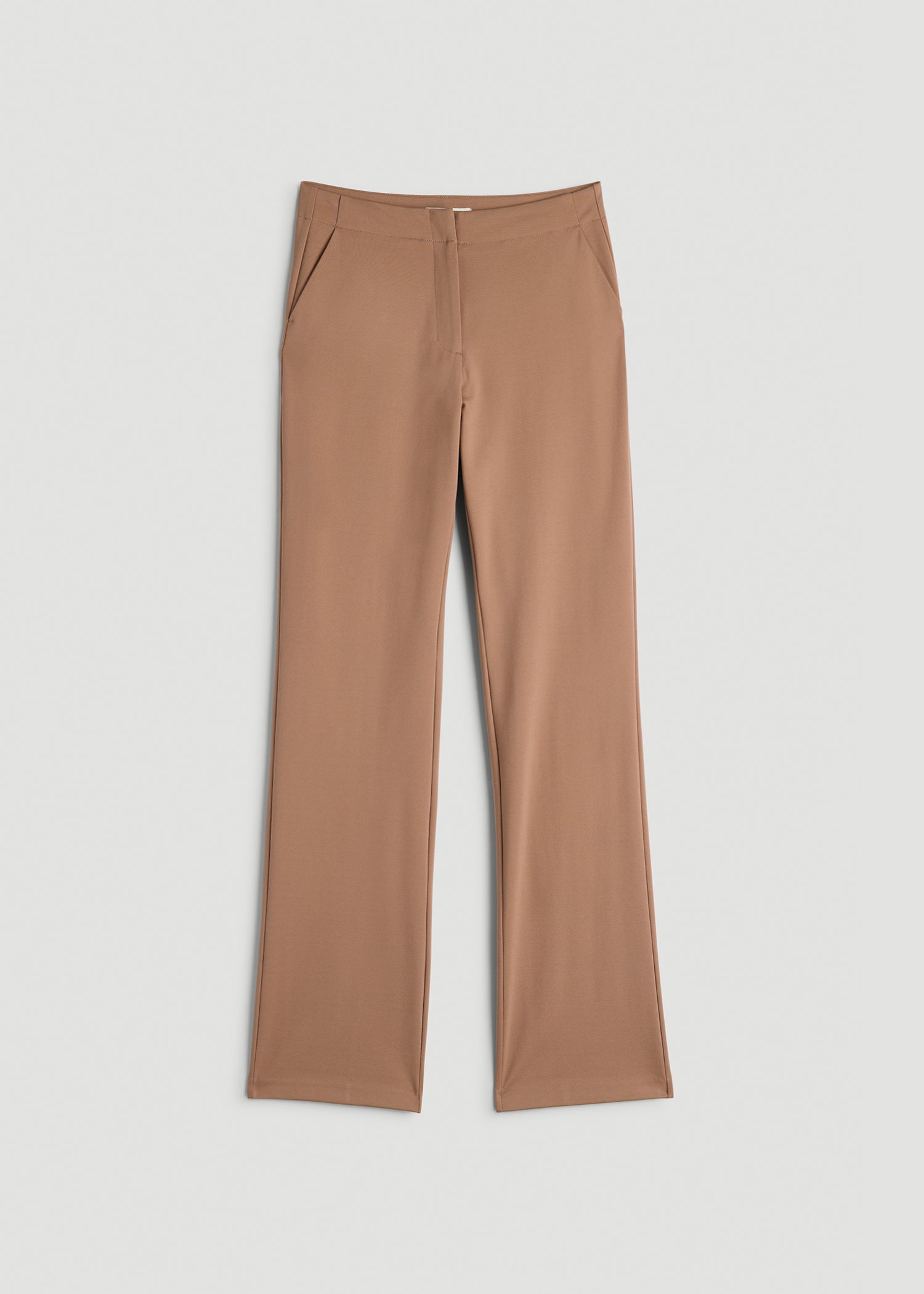 American Tall Discount | Freedom Flex Straight Leg Dress Pants for Tall Women in Woodsmoke