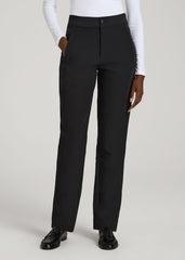 American Tall Online | Traveler Tapered Fit Pant for Tall Women in Black
