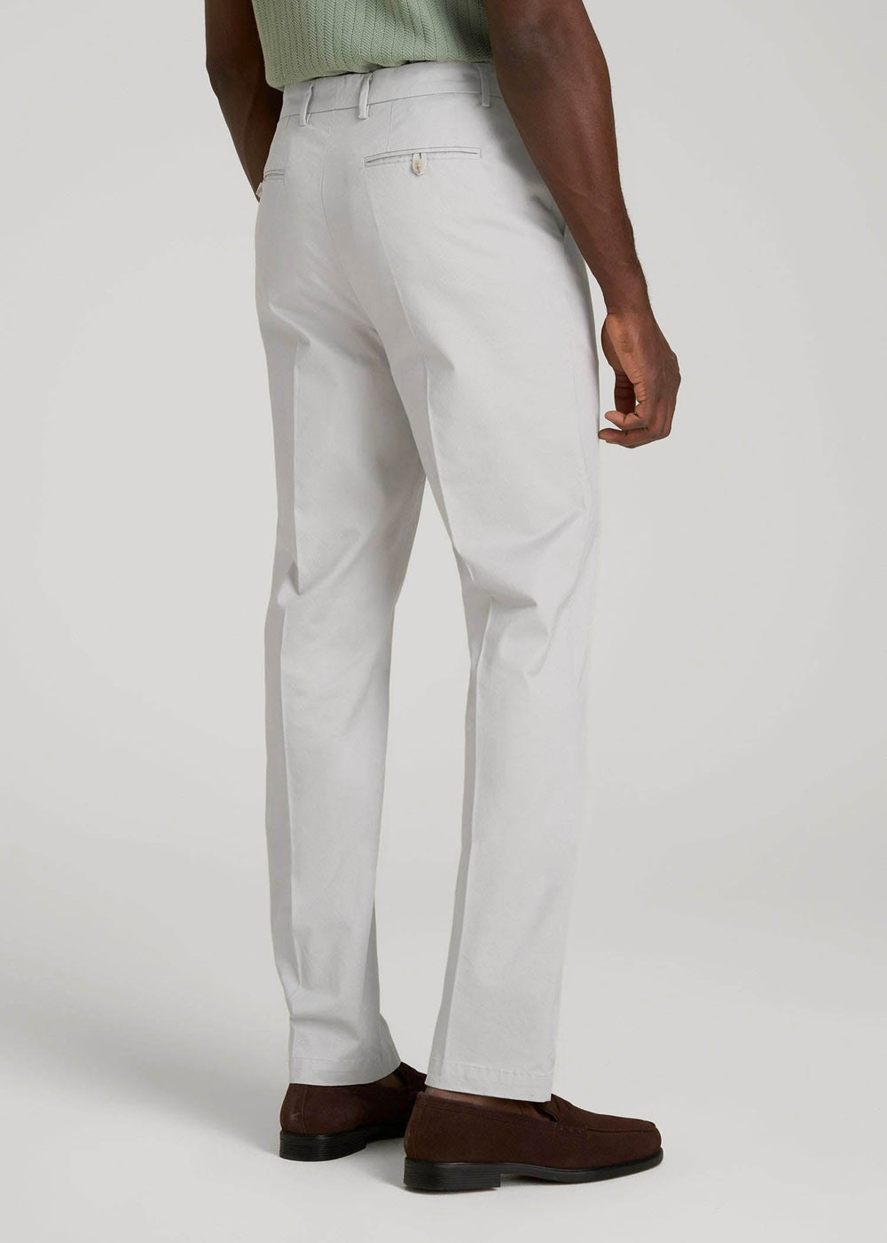 American Tall For Sale | Refined Chinos for Tall Men in Grey Sand