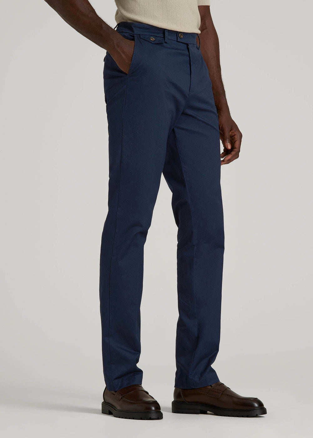 American Tall Online Shop | Refined Chinos for Tall Men in Navy