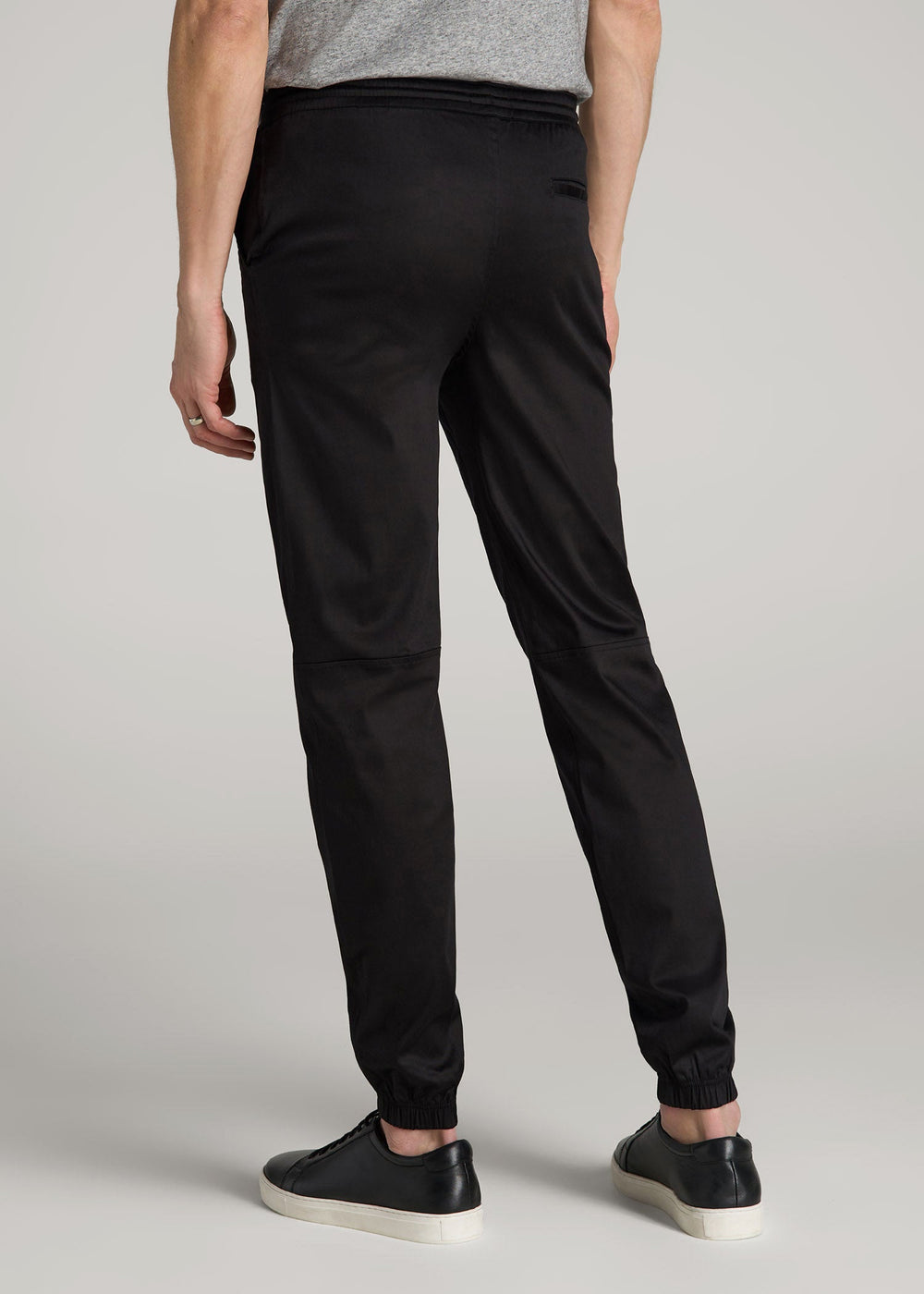 American Tall Online | Stretch Twill Jogger Pants for Tall Men in Black
