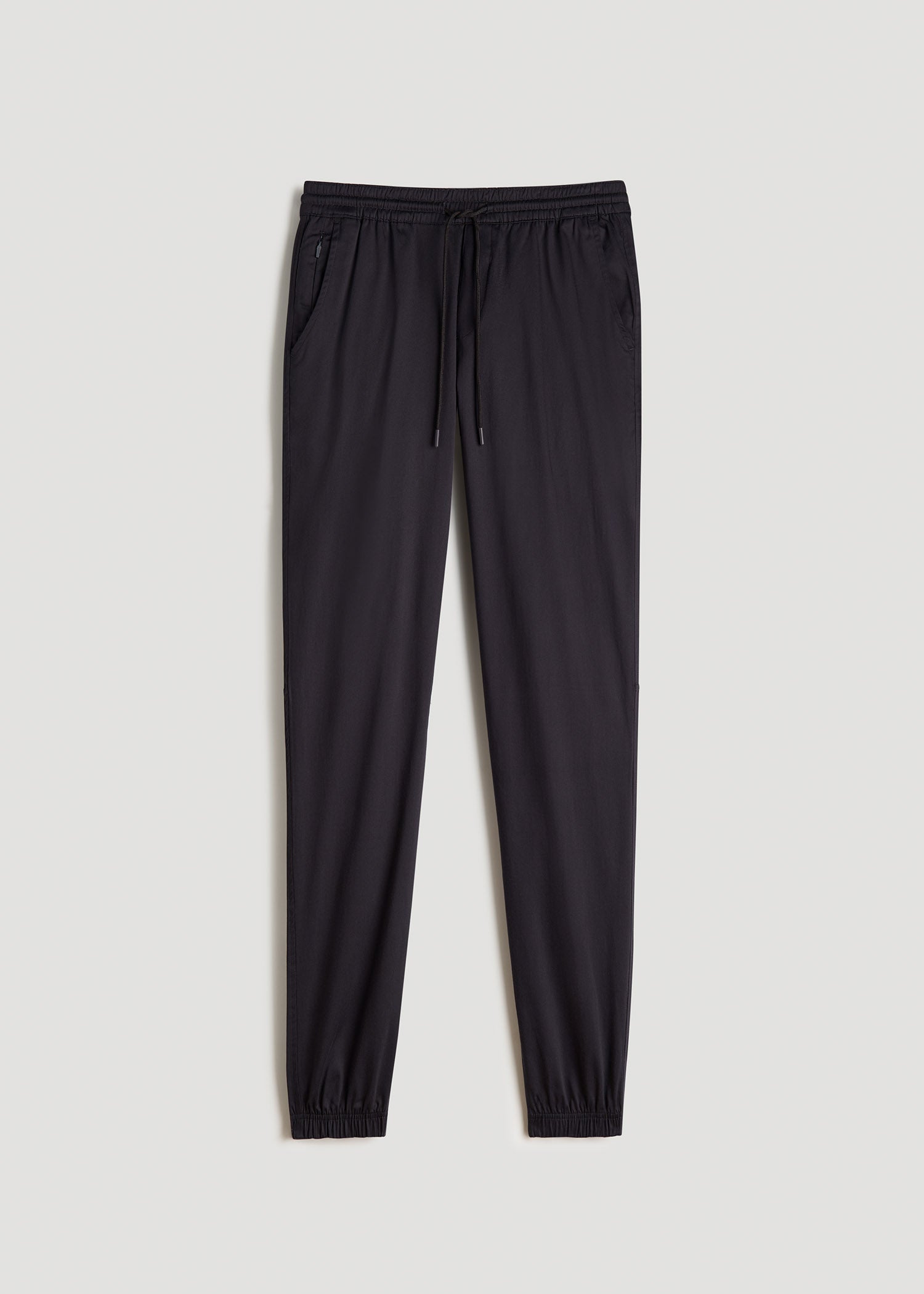 American Tall Online | Stretch Twill Jogger Pants for Tall Men in Black