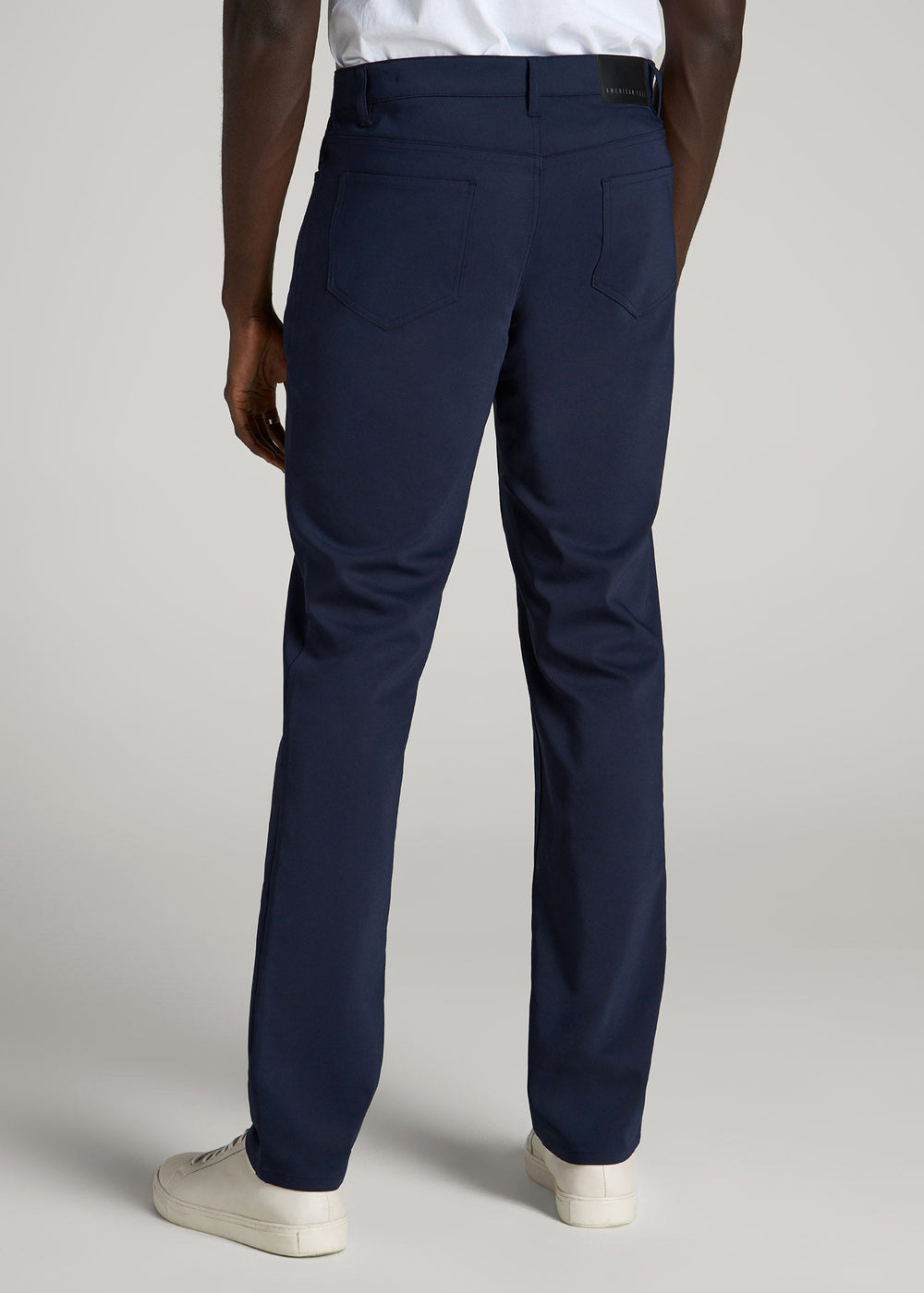 American Tall Sale | 365 Stretch 5-Pocket TAPERED Pants for Tall Men in Evening Blue