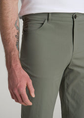 American Tall Outlet | TAPERED-FIT Traveler Pants for Tall Men in Wreath Green