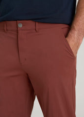 American Tall Online Shop | TAPERED FIT Traveler Chino Pants for Tall Men in Intense Rust