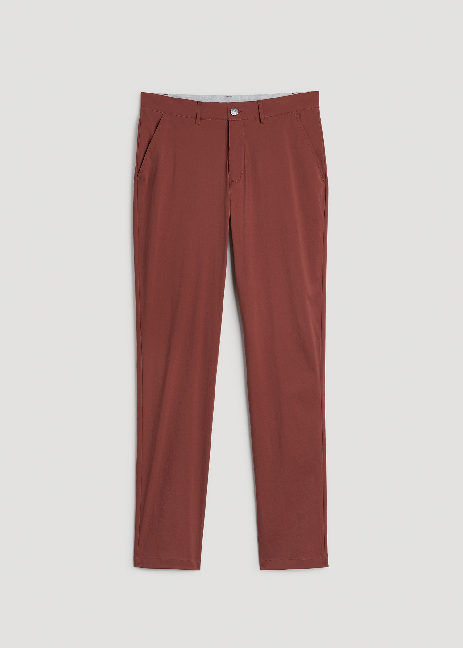 American Tall Online Shop | TAPERED FIT Traveler Chino Pants for Tall Men in Intense Rust