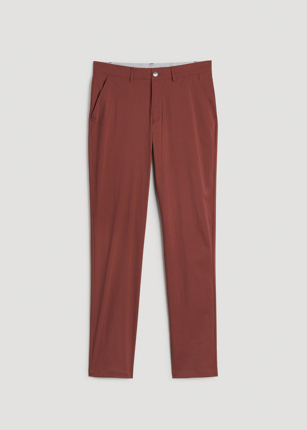American Tall Online Shop | TAPERED FIT Traveler Chino Pants for Tall Men in Intense Rust