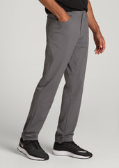 American Tall Discount | TAPERED-FIT Traveler Pants for Tall Men in Charcoal