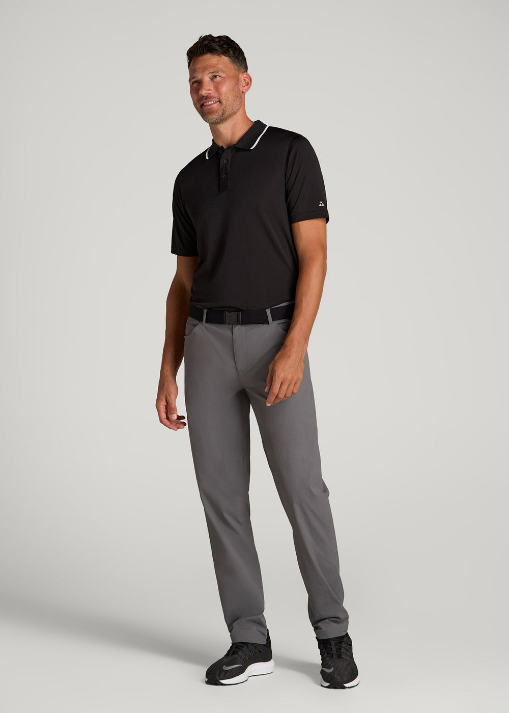 American Tall Discount | TAPERED-FIT Traveler Pants for Tall Men in Charcoal
