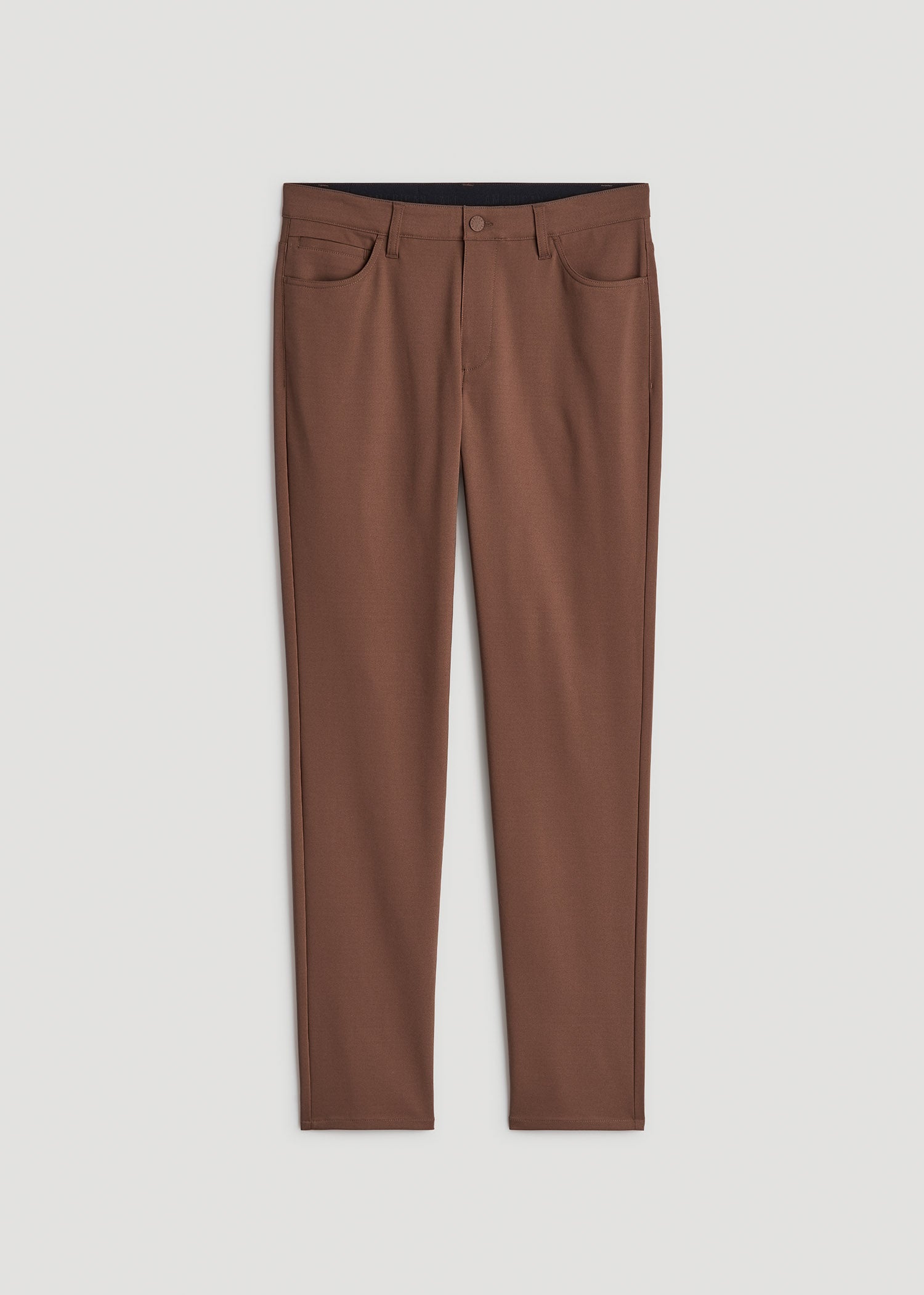 American Tall Sale | 365 Stretch 5-Pocket TAPERED Pants for Tall Men in Otter Brown