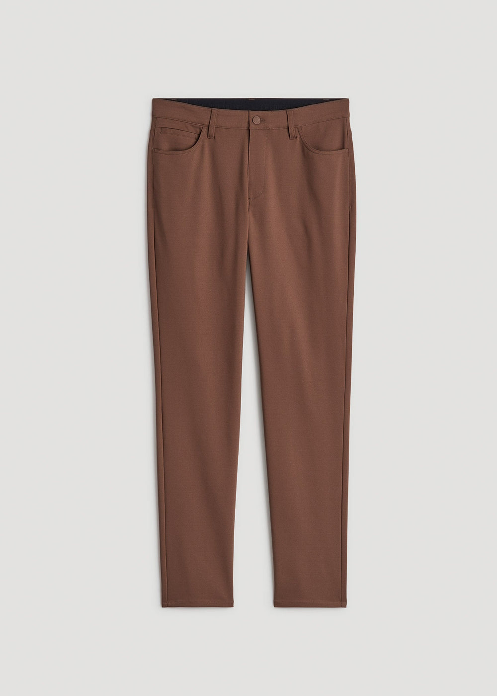 American Tall Sale | 365 Stretch 5-Pocket TAPERED Pants for Tall Men in Otter Brown