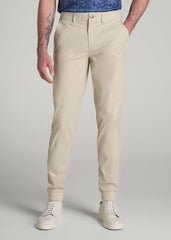 American Tall Outlet | Traveler Joggers for Tall Men in Stone