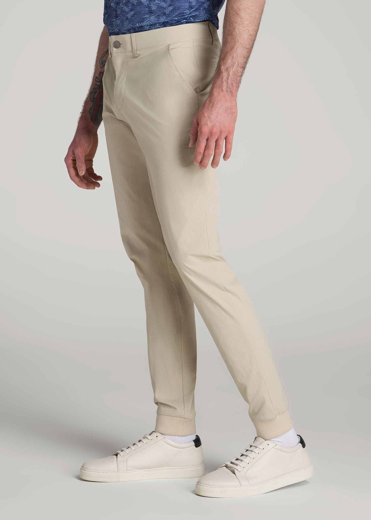 American Tall Outlet | Traveler Joggers for Tall Men in Stone