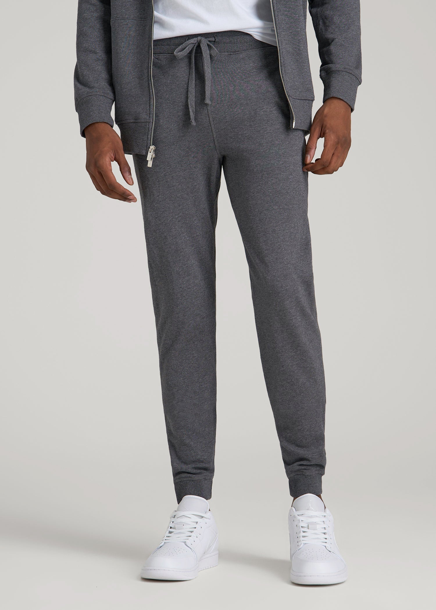 American Tall For Sale | Wearever 2.0 French Terry Joggers for Tall Men in Charcoal Mix