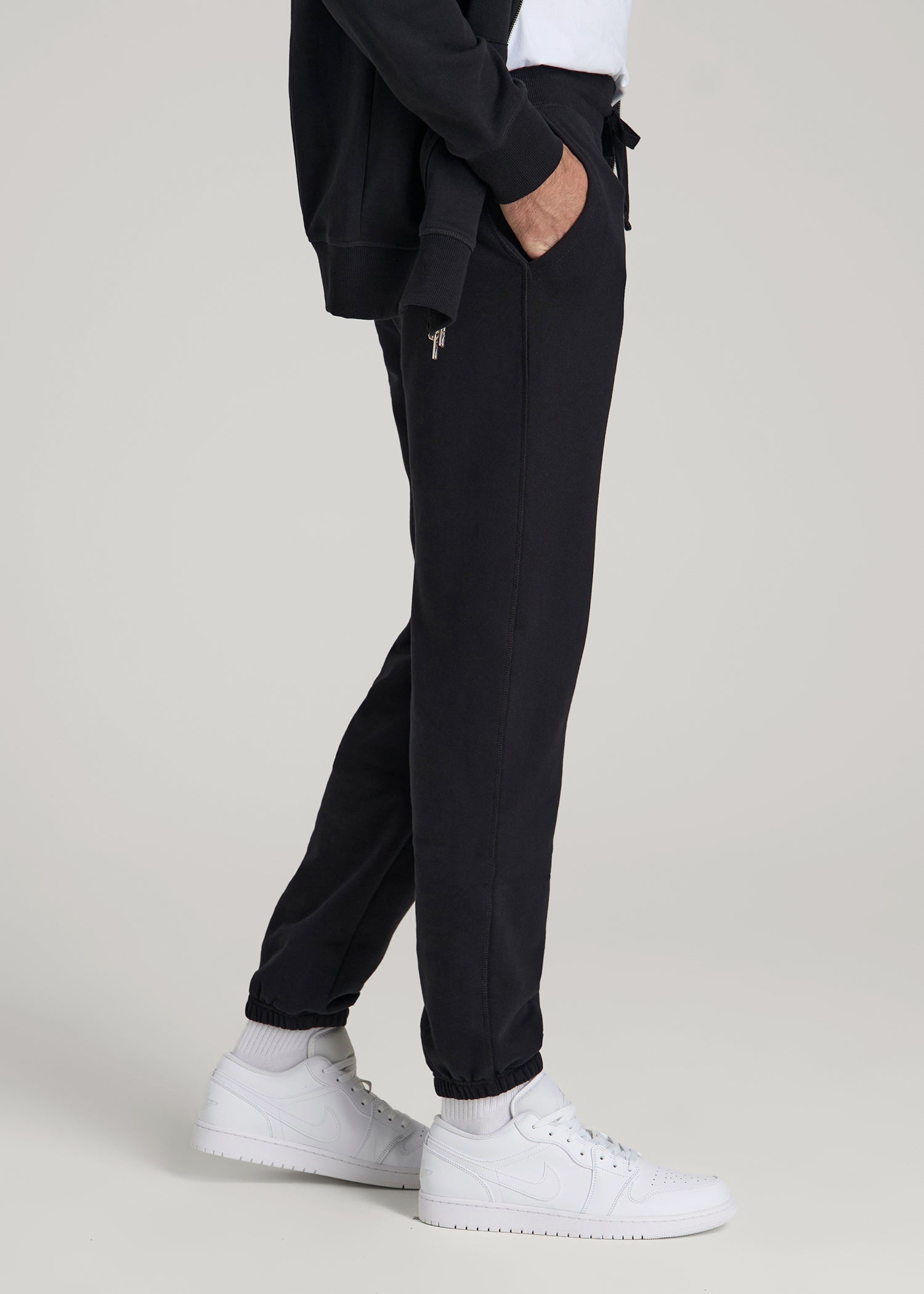 American Tall Online Shop | Wearever 2.0 Fleece Sweatpants for Tall Men in Black