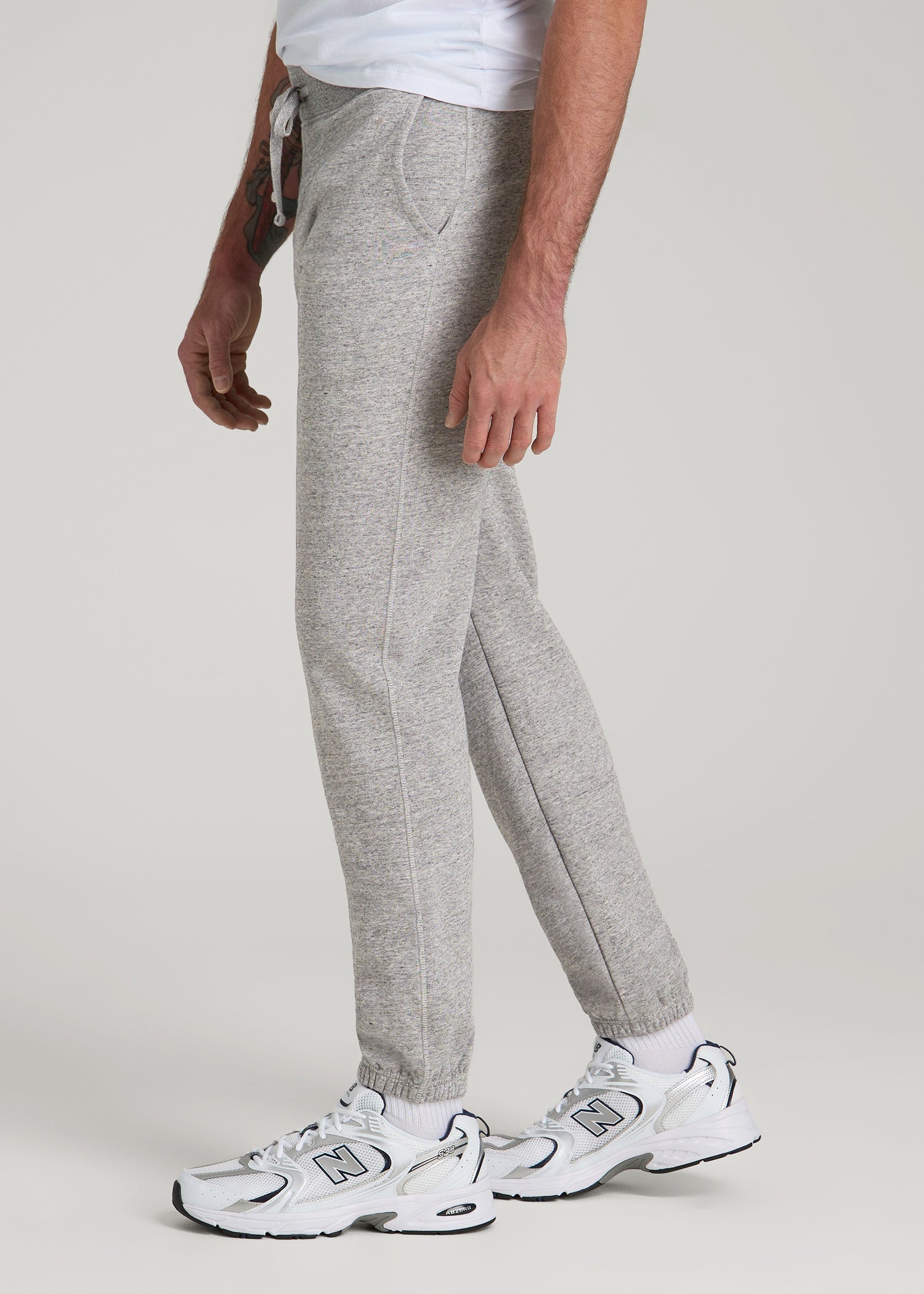 American Tall Discount | Wearever 2.0 Fleece Sweatpants for Tall Men in Heathered Grey