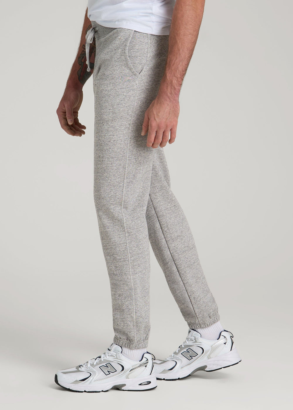 American Tall Discount | Wearever 2.0 Fleece Sweatpants for Tall Men in Heathered Grey