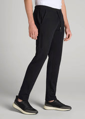 American Tall Online | Microsanded French Terry Sweatpants for Tall Men in Black