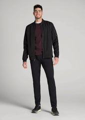 American Tall Online | Microsanded French Terry Sweatpants for Tall Men in Black