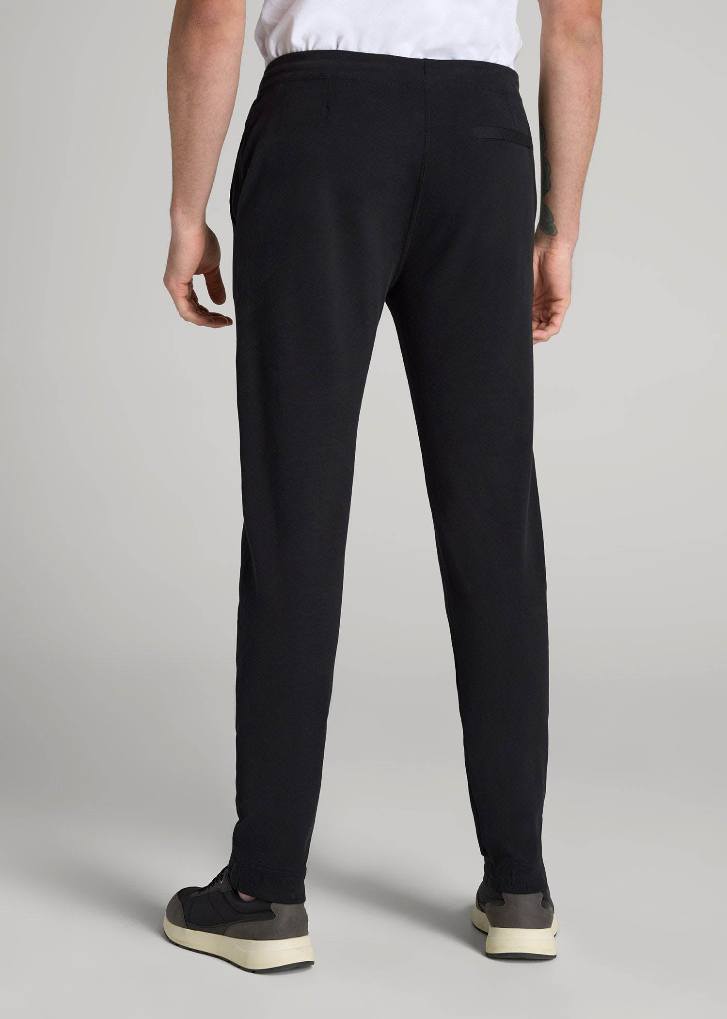American Tall Online | Microsanded French Terry Sweatpants for Tall Men in Black