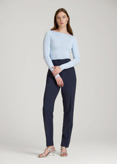 American Tall For Sale | High Rise Pants with Darts for Tall Women in Navy
