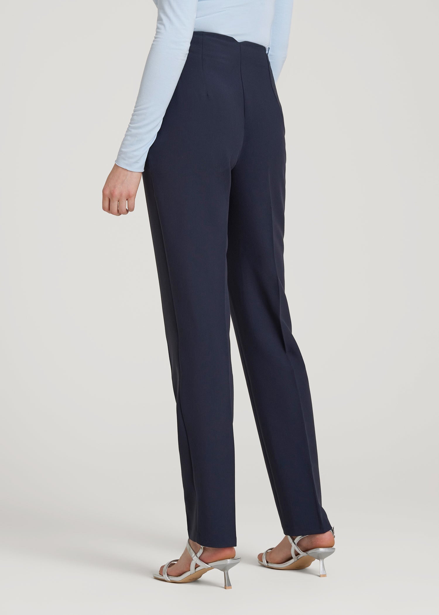 American Tall For Sale | High Rise Pants with Darts for Tall Women in Navy