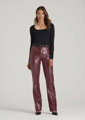 American Tall Sale | True Touch Leather Straight Leg Pants for Tall Women in Port Royale