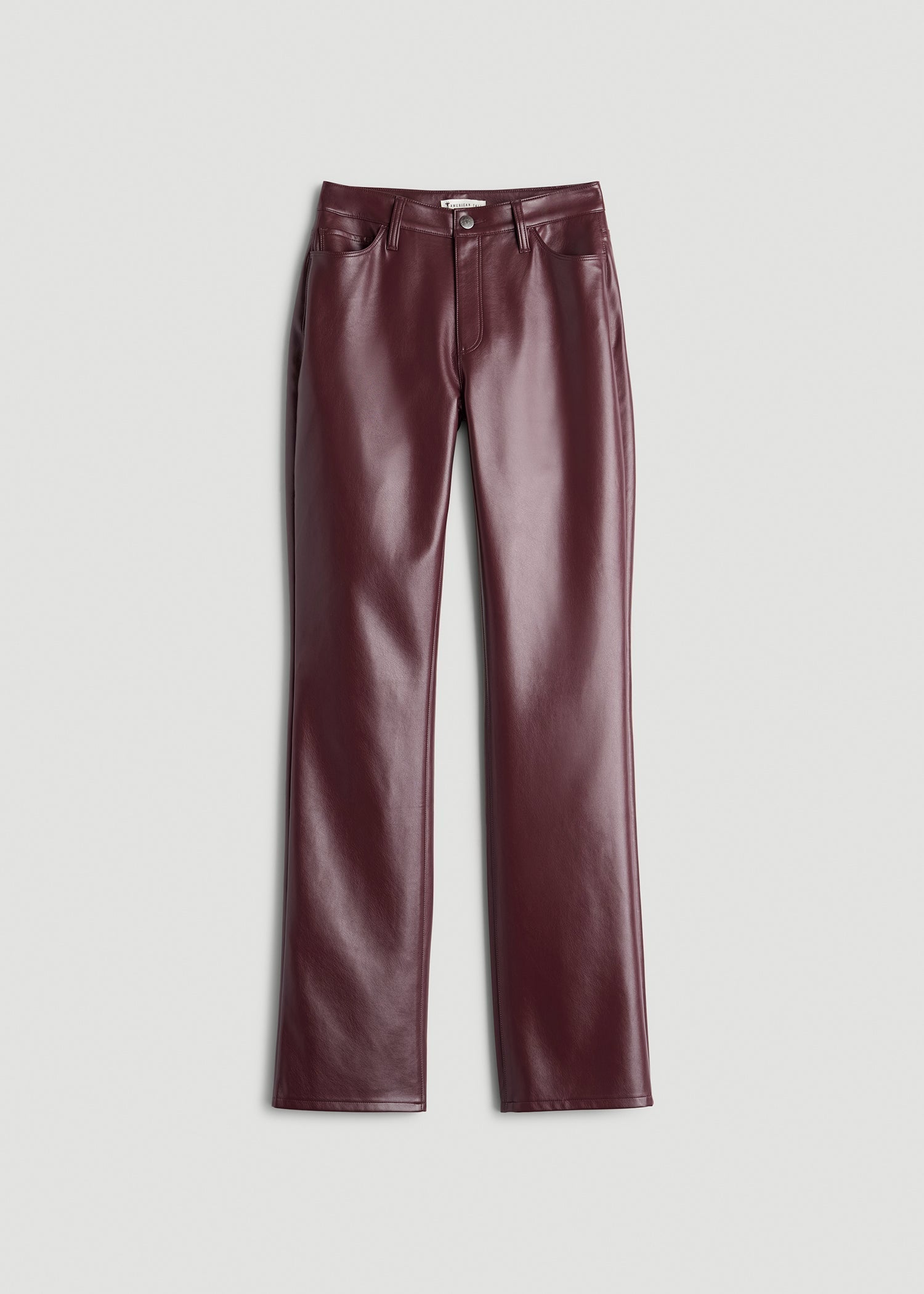 American Tall Sale | True Touch Leather Straight Leg Pants for Tall Women in Port Royale